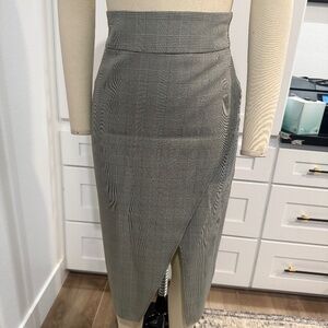 Checkered Business Skirt